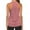 Pink, variant on IDALL Running Vest Workout Tops Women Summer Tops Women Workout Yoga Pleated Gym Shirts Athletic Racerback Tank Tops Sleeveless Tops Women Racerback Tank Tops Women 1Pc Tank Top Black L