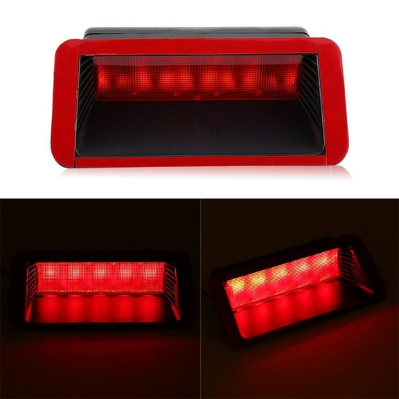 1x Universal 12V Car Warning Light Red LED Rear Window 3rd Third Brake Stop Lamp
