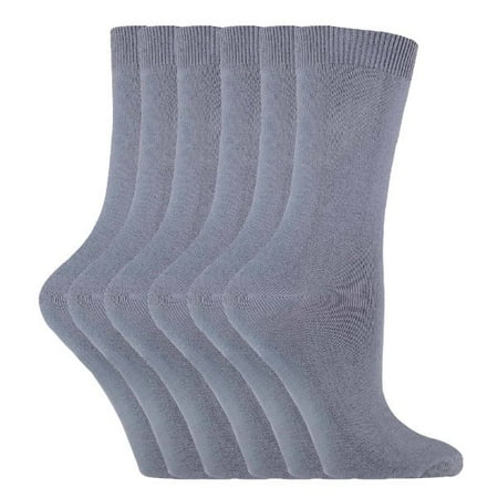 

Sock Snob - 6 Pairs of Ladies Plain Coloured Cotton Rich Ankle Socks