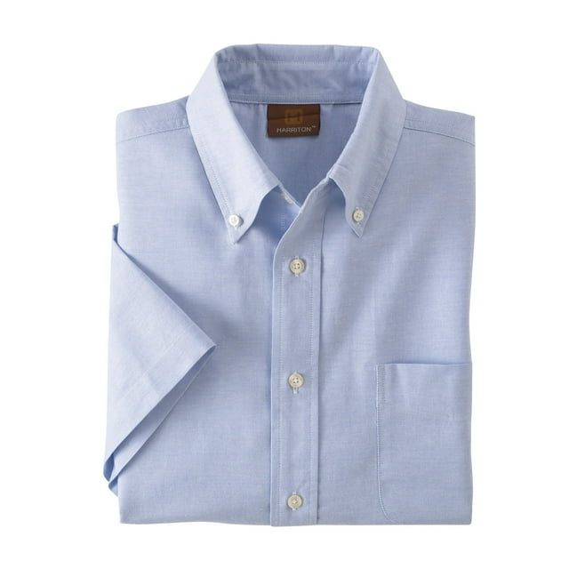 Harriton Oxford à Manches Courtes pour Hommes avec Protection Anti-Taches