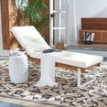 thumbnail image 3 of SAFAVIEH Nuca Outdoor Patio Sunlounger, Natural/White, 3 of 15