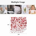 thumbnail image 5 of Cloth Napkins Set of 2 - 20x20 Inches, Red Valentine's Day Washable Reusable Table Napkins, Love Heart Modern Art Watercolor Soft & Absortbent Dining Napkin for Party Wedding Hotel Restaurant, 5 of 8
