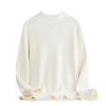 thumbnail image 2 of Sinpiling Mens Casual Fleece Shirts Plus Size Pullover Long Sleeve Mock Neck Sweatshirts Basic Solid Thermal Warm Tees Tops L-4XL Clearance Sales, 2 of 7