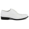 thumbnail image 3 of Tuxedo Prom Shoes Stacy Adams Mens Gala Shinny White Patent Leather 24998-122, 3 of 6