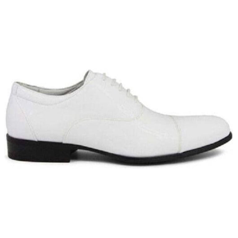 Stacy Adams Men\'s Gala Shiny White Patent Cap Toe Oxford Dress Shoes Size 9W Stacy Adams Men main image 2