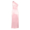 thumbnail image 3 of DHFJKG Formal Dresses For Women Wedding Guest Dress One Shoulder Solid Color Sleeveless Fashion Slim Fit Split Evening Maxi Dress Stylish Dresses, 3 of 4