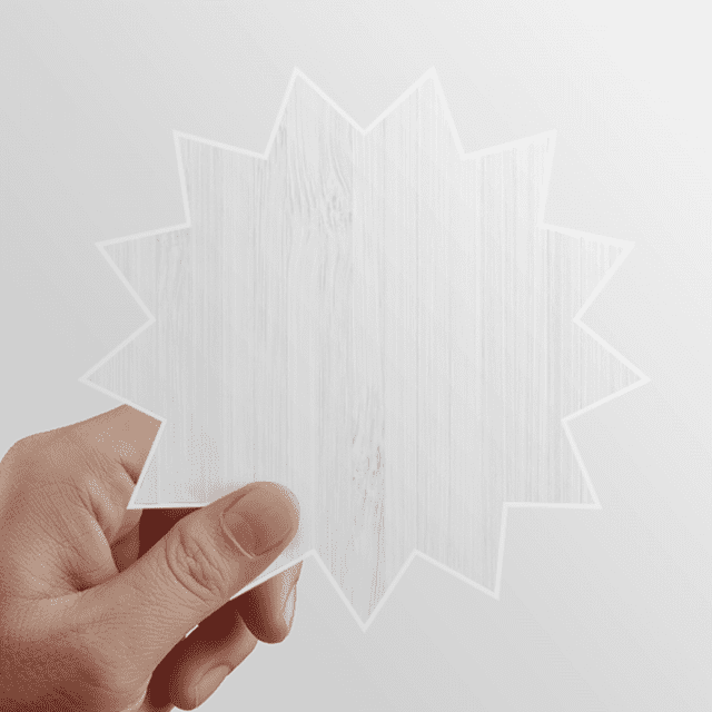 White Wood Veins Pattern Background Sun Vinyl Sticker Luggage Graffiti Flower Decal