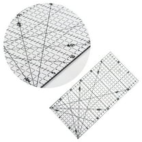 OATIPHO Quilter's Ruler with Contrasting Lines and Unique Numbering for Precise Fabric Cutting