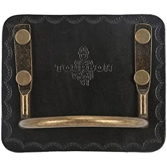 TOURBON Leather Belt Tool Holster Steel Loop Hammer Carrying Holder