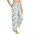 thumbnail image 2 of Uemuo Undersea Animals Pattern Women's Wide Leg Palazzo Lounge Pants with Pockets Light Weight Loose Comfy Casual Pajama Pants-Small, 2 of 9