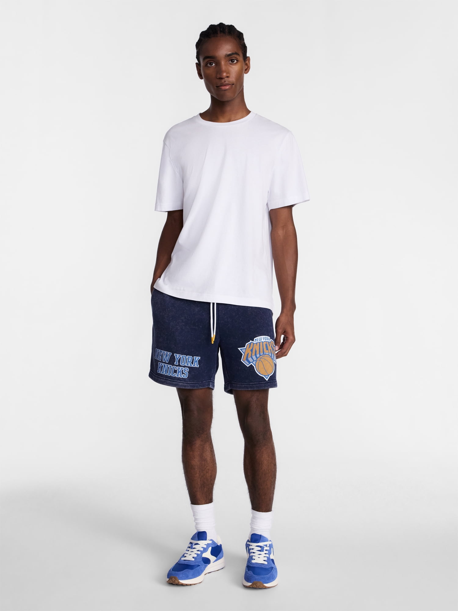 NBA, Men's & Big Men's Graphic Fleece Shorts, New York Knicks, Sizes XS-3XL