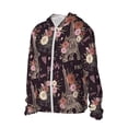 thumbnail image 2 of Pofeuu Romantic Paris Print Sun Protection Outdoor Lightweight Full Zip UV Cooling Hoodie Long Sleeve Summer Clothing for Outdoor Hiking-Small, 2 of 5