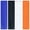 Black / Blue / Orange / White, variant on Men's Athletic Supporters - 4 Pack in Assorted Colors - Contoured, Striped Waistband - Multiple Sizes and Colors