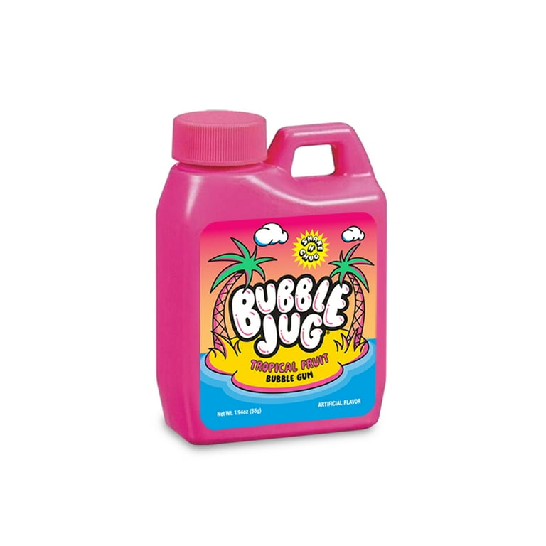 Iconic Candy Bubble Jug Tropical Fruit Bubble Gum 1.94 Ounce