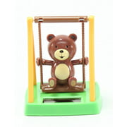 Fun Swinging Bear Solar Toy Playground Home Decor Birthday Congratulatory Gift US Seller