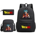 thumbnail image 3 of Dragon Ball mochila escolar para niños patrón de anime Moda casual lona mochila de estudiante infantil niño niña bolsa de viaje bolsa de mensajero estuche de lápices kit 3pcs, 3 of 4