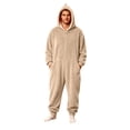 thumbnail image 2 of Zenithor Men's Hooded Fleece Onesie Long Sleeve Front Zip One Piece Pajamas Soft Warm Plush Jumpsuit Loungewear Sleepwear Cuffed Pockets S, 2 of 2
