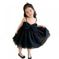 thumbnail image 2 of Toddler Girls Tulle Sleeveless Bow Princess Dress Baby Girl Tutu Dress Sundress, 2 of 4