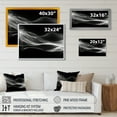 thumbnail image 4 of Designart "Black White Contemplative Abstraction I" Modern Waves Wall Decor, 4 of 5