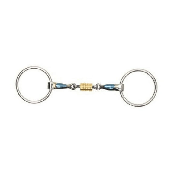 Shires Blue Sweet Iron Loose Ring with Roller #6358 5"