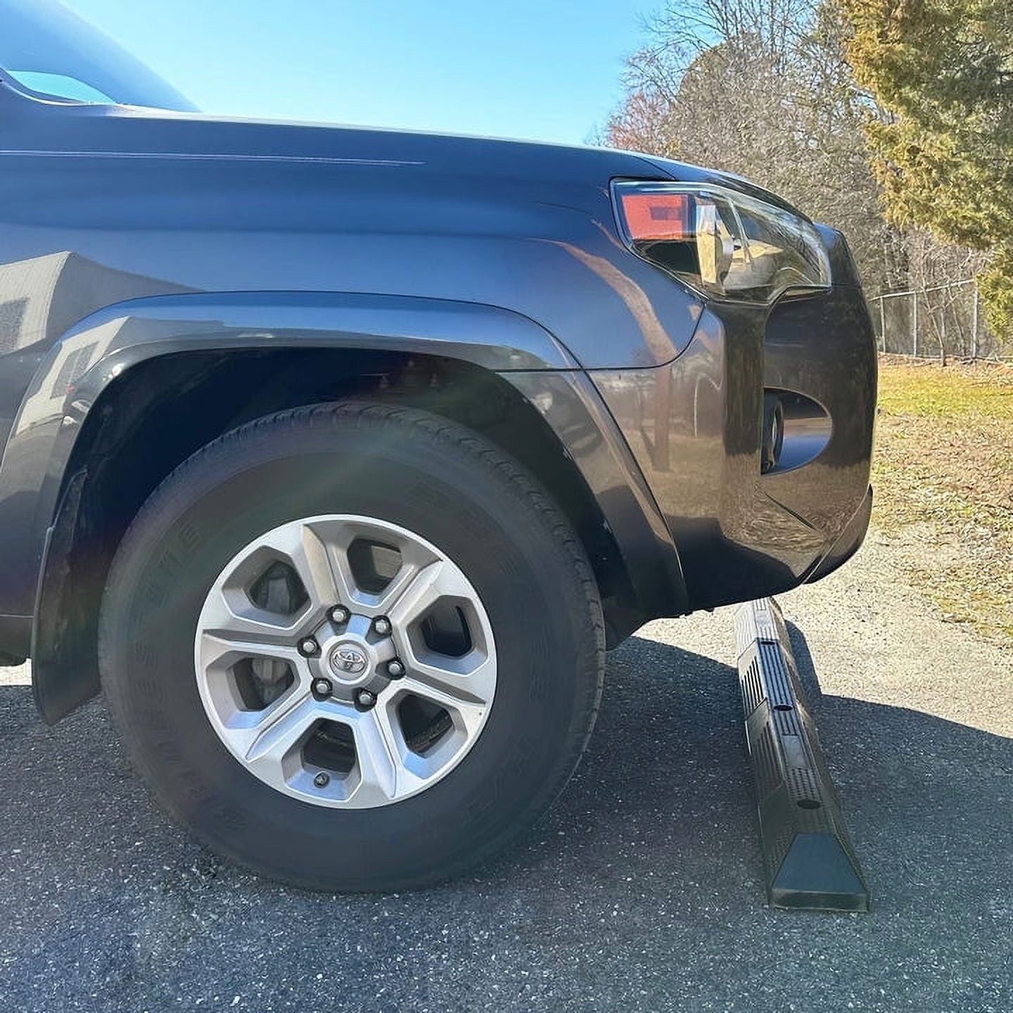 Imperial Standard Parking Wheel Stopper - Parking Stopper for Garage - Heavy Duty Car Stopper - Rubber Parking Stop for Car Parking
