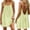 Green, variant on Women's Short Backless Cami Lounge Dress, Sleeveless Lightweight Above Knee Mini Dress, Casual House Outfit for Beach Vacation Summer Getaways & Lounging, Green 3XL