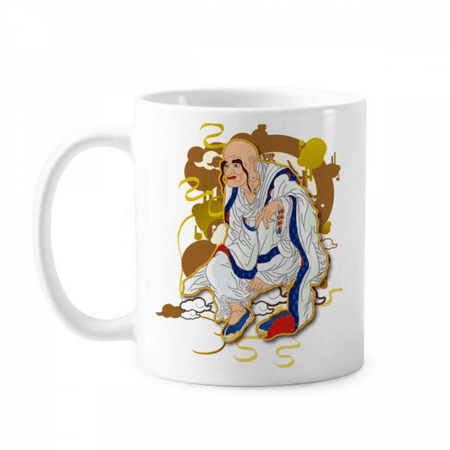

Culture Eighteen Arhats Figure Mug Pottery Cerac Coffee Porcelain Cup Tableware