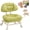A, variant on Rolling Low Stool with Backrest Low Rolling Stool with Back Support (D) | Wheels Thickened Seat Cushion, 360-Degree Soft Padding Ergonomic Backrest Chair for Home and Office Use