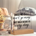 thumbnail image 4 of Remembrance Sympathy Grief Gifts Where There is Great Grief There is Great Love Clear Desk Decorative Sign Acrylic Sign With Wooden Stand for Desk Table Shelf 4x4 Inch, 4 of 4