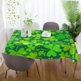 thumbnail image 6 of Green Clovers Saint Patrick Tablecloth Rectangle Colorful Table Cloth Large Square Table Cover for Dining Kitchen Party 60"x120" Decor Gift, 6 of 7
