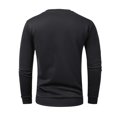 thumbnail image 4 of XAOWF Men'S Casual Sweatshirt Round Neck Patchwork Simple Knit Loose Fit Long Sleeve Stylish Pullover Street Style 2025 Autumn Comfort Breathable Tops, 4 of 4