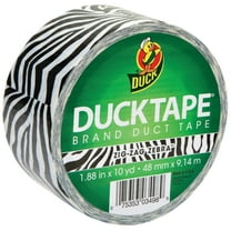 Duck Tape Patterned Duck Tape, 1.88 in x 10 yds., Zebra