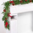 thumbnail image 4 of 74-Inch Extra Full Cedar Christmas Garland Realistic Greenery Staircase Mantel, 4 of 6