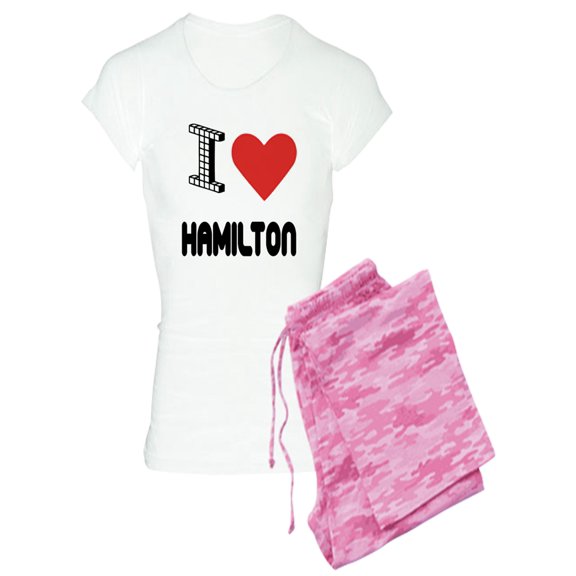 CafePress - I Love Hamilton City Women'S Light Pajamas - Women's Light Pajamas