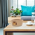 thumbnail image 3 of WRITWAA Khaki Cotton Rope Woven Storage Basket for Desktop Cosmetics, Sundries, and Home Organization, 3 of 5