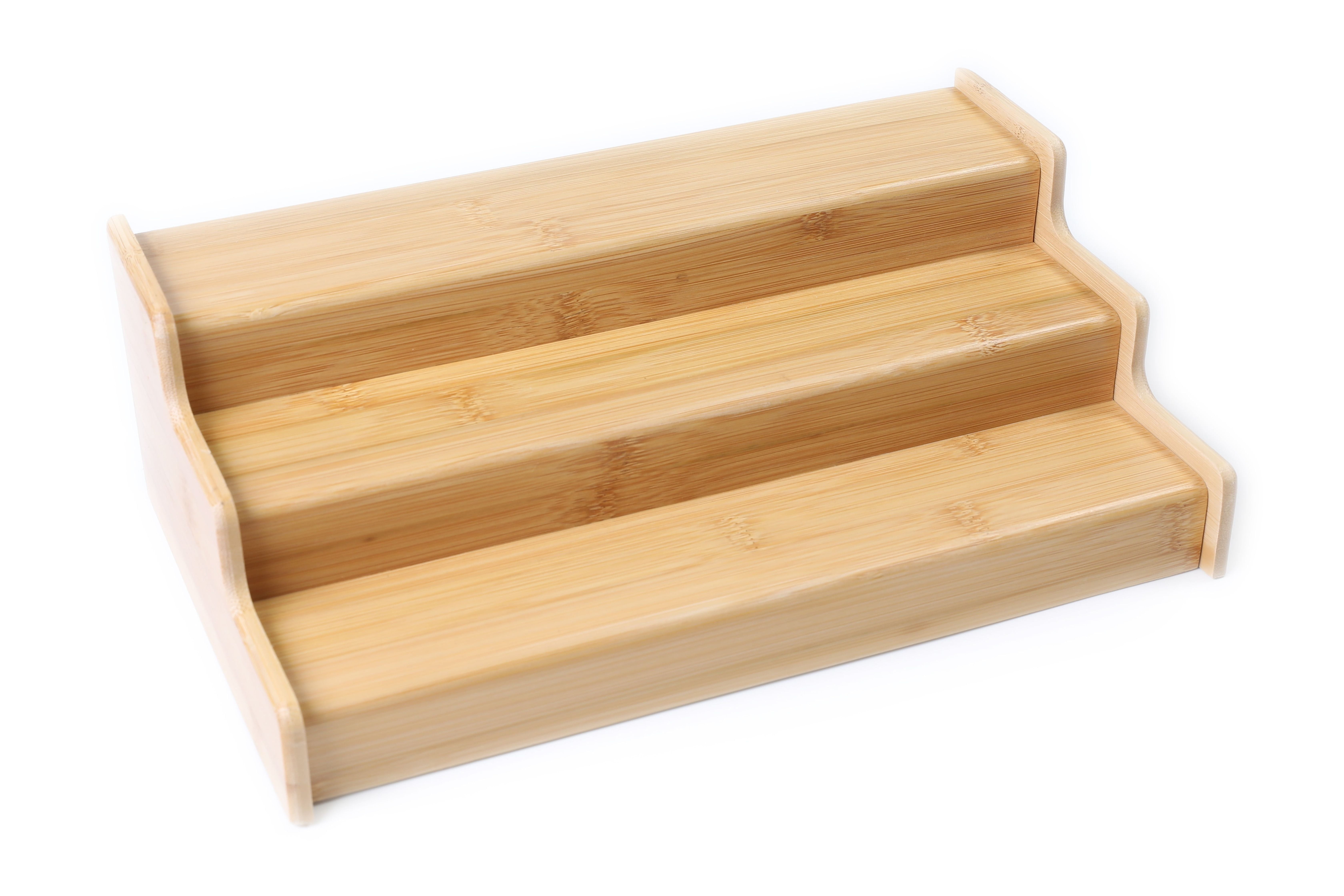 Better Homes & Gardens, Bamboo Organizers Expandable Spice Rack, 3-Tier, 12.91-22.4x7.67x4.4 in