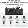 thumbnail image 2 of EcoFlow RIVER Pro Smart Extra Battery Portable Power Station Expand River Pro,720Wh Capacity,Solar Generator for Outdoor Camping,Home Backup,Emergency,RV,off-Grid, 2 of 9