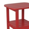 thumbnail image 5 of Flash Furniture HDPE 2-Tier Adirondack Side Table - All-Weather - Indoor/Outdoor Red, 5 of 9