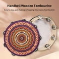 thumbnail image 5 of Nishore Tambourine,Inch Wooden Handbell Metal Musical Percussion Row 16pcs Metal Handbell Hand Drum Church Ktv Party To Church Ktv Drum With Row Percussion Kids To 7 Hxber Eryue Row 10pcs Metal Rusuo, 5 of 7