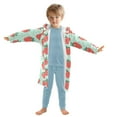 thumbnail image 7 of FORMRS Niños Bathrobe Unisex Hooded Robe Soft Plush Pajamas Sleepwear, Size 4-6T, Red Strawberry, 7 of 7