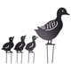 thumbnail image 1 of TKSE Decoración de jardín, 4 estacas Decorativas de Pato de Metal para jardín, diseño Hueco de Animal Lindo, decoración de Pato de Arte de Hierro Negro para Patio, césped y jardín, 1 of 14