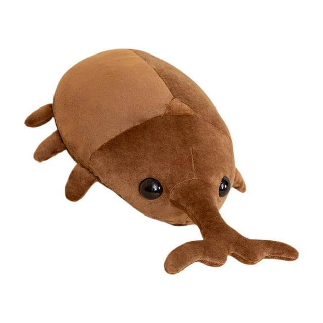 Cartoon Insect Beetle Stuffed Toy Plush Toys Insect Doll Toy Pillow Toys Dark Brown L