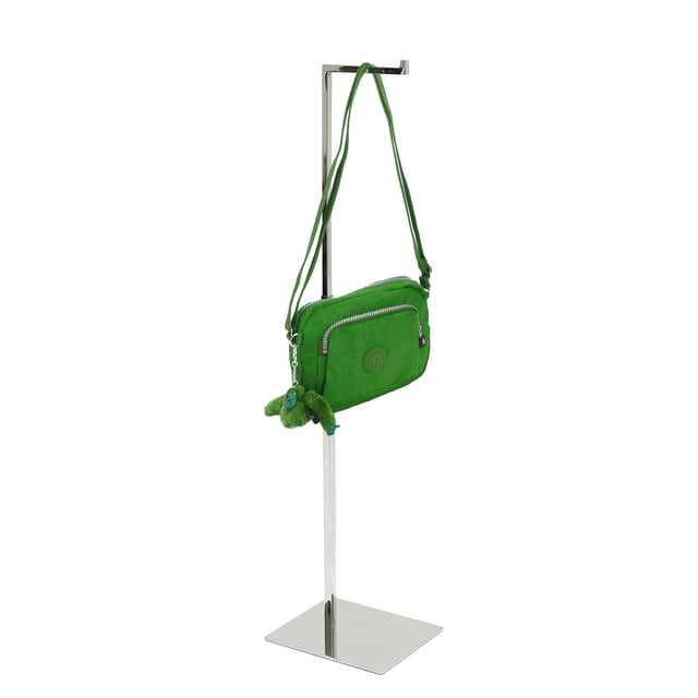 FixtureDisplays 5X5X15-27 Pouces Présentoir à Sac à Main en Forme de L Hauteur Réglable Acier Inoxydable Support de Sac à Main pour Femmes 21996