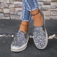 thumbnail image 5 of Womens Carnival Shoes Fashion Casual Flat Sparkly Glitter Color Round Toe Slip On Comfortable Loafers Shoes, 5 of 10