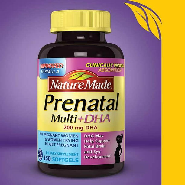 Nature Made Prenatal Multi + DHA, 150 Softgels