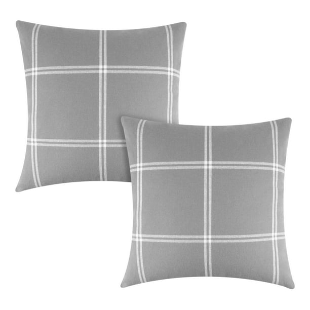 Better Homes & Gardens Reversible Windowpane Plaid to Solid Decorative ...