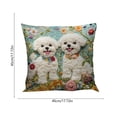 thumbnail image 2 of SIYTUAU Polyester Pillowcase With Dog Print 17.72X17.72 Inch Soft Cushion Cover For Sofa A, 2 of 7