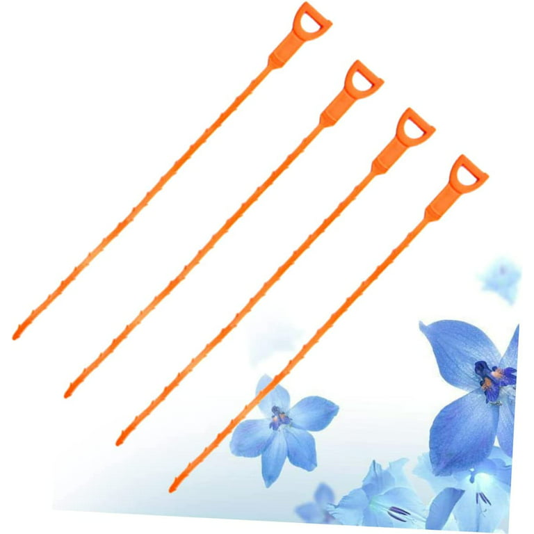4 Pcs 19.6 Snake Hair Drain Clog Cleaning Sink Snake Drain Auger Remover  Tool