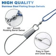 thumbnail image 3 of Dr.Fish 16ft/6.5ft Fishing Stringer with Stainless Steel Swivels, Snaps, and Ground Spike, 3 of 6