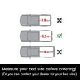 thumbnail image 2 of zxhhxkAn 1pc 6.5Ft Soft Top Roll-up Vinyl Tonneau Cover Truck Bed Fleetside Bed Black Clamp on Lock Top Mount Assembly with Rails + Mounting Hardware Bed for Dodge for Ram 1500/2500/3500 02-09, 2 of 7